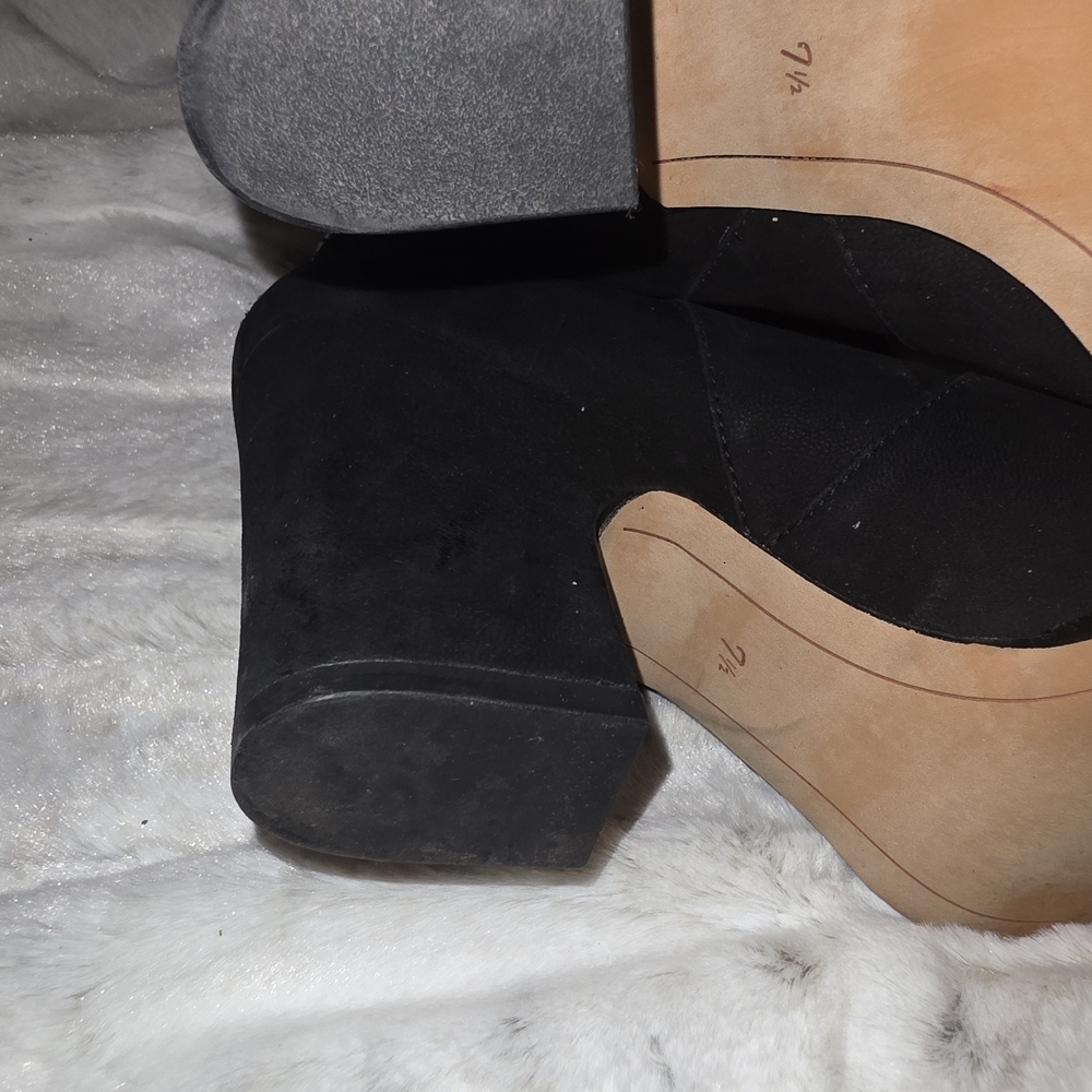 Sam Edelman Elegant Western Black Heeled Boots - Picture 5 of 8